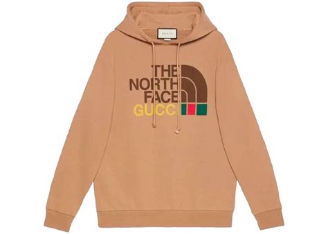 did gucci buy north face|Gucci north face hoodie brown.